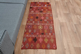 2x5, Soft Wool Oushak Kilim Runner - Thumbnail