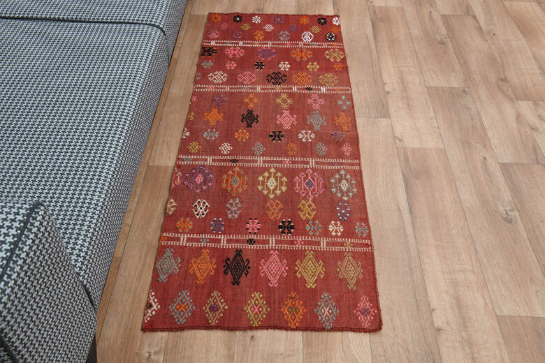 2x5, Soft Wool Oushak Kilim Runner