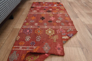 2x5, Soft Wool Oushak Kilim Runner - Thumbnail