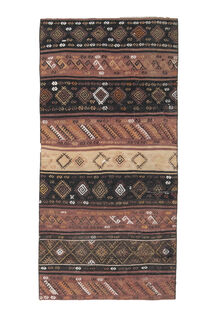 3x6, Rare Design Turkish Kilim Runner - Thumbnail