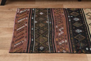 3x6, Rare Design Turkish Kilim Runner - Thumbnail