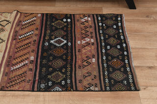 3x6, Rare Design Turkish Kilim Runner - Thumbnail