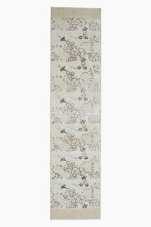 2x10, Floral Pattern Vintage Runner - Thumbnail