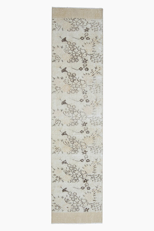 2x10, Floral Pattern Vintage Runner