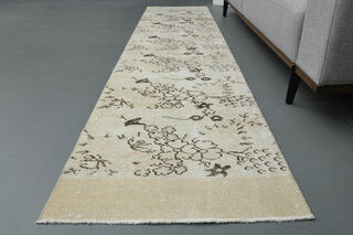 2x10, Floral Pattern Vintage Runner - Thumbnail