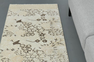 2x10, Floral Pattern Vintage Runner - Thumbnail