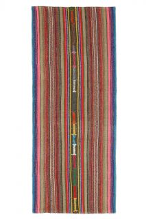 Colorful Turkish Vintage Kilim - Thumbnail