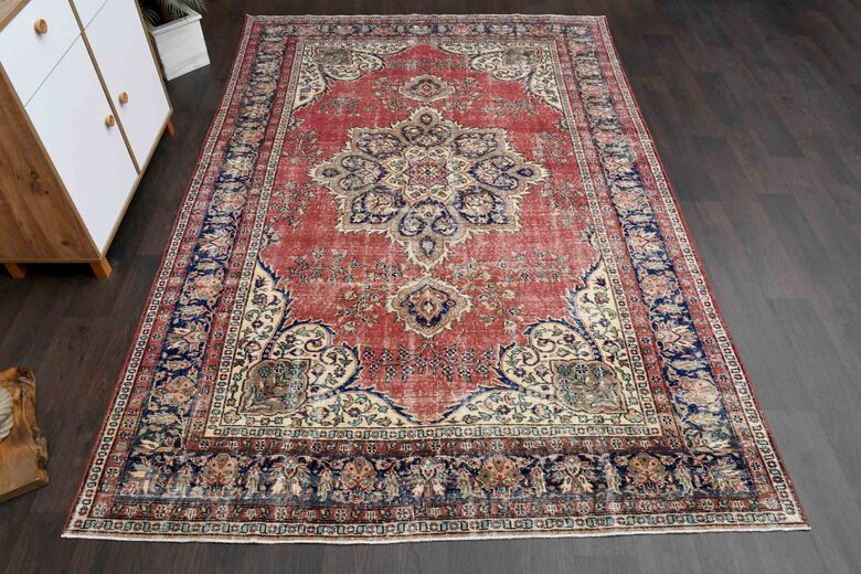 One of a Kind Vintage Turkish Rug