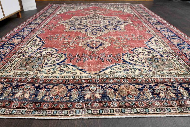 One of a Kind Vintage Turkish Rug