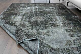 Wool Oushak Vintage Rug - Thumbnail