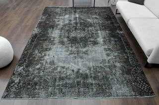 Wool Oushak Vintage Rug - Thumbnail