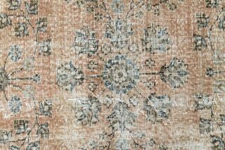 Floral Style Tribal Turkish Rug - Thumbnail