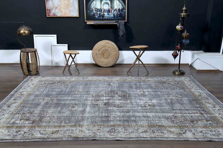 Handmade Vintage Turkish Rug