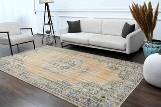 Vintage Tribal Area Rug - Thumbnail