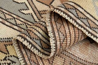 Soft Brown Milas Vintage Turkish Rug - Thumbnail