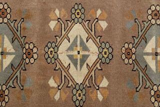 Soft Brown Milas Vintage Turkish Rug - Thumbnail