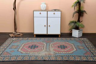 Special Color Minimalist Vintage Rug - Thumbnail