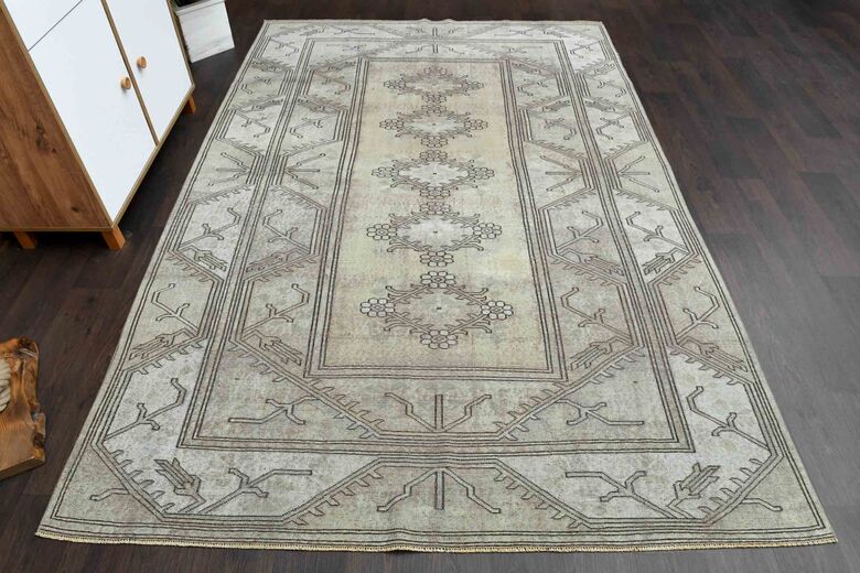 Faded Vintage Turkish Rug