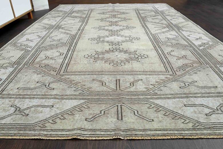 Faded Vintage Turkish Rug