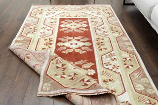 Farmhouse Decor Antique Oushak Rug - Thumbnail