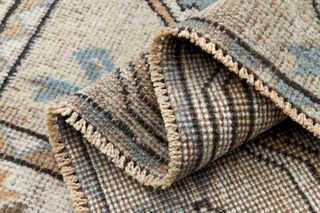 Wool Woven Vintage Turkish Rug - Thumbnail