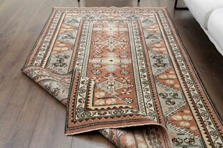 Unique Woven Vintage Turkish Rug - Thumbnail