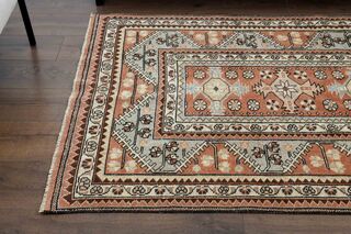 Unique Woven Vintage Turkish Rug - Thumbnail