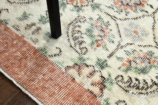 Wool Retro Turkish Rug - Thumbnail