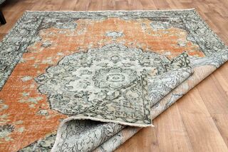 Original Vintage Oushak Rug - Thumbnail