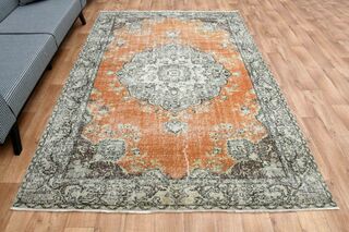 Original Vintage Oushak Rug - Thumbnail