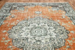 Original Vintage Oushak Rug - Thumbnail