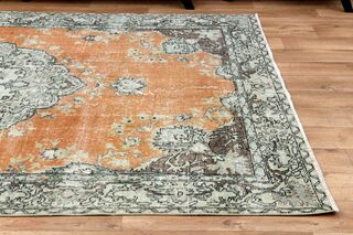 Original Vintage Oushak Rug - Thumbnail