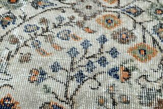 Wool Vintage Turkish Rug - Thumbnail