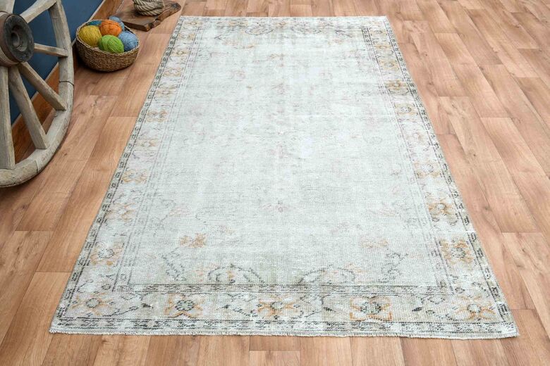 Solid Antique Oushak Rug