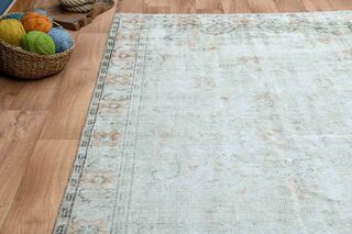 Solid Antique Oushak Rug - Thumbnail