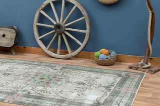 High Quality Vintage Oushak Rug - Thumbnail