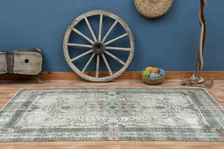 High Quality Vintage Oushak Rug - Thumbnail