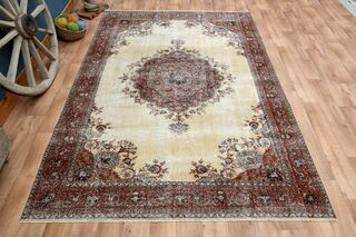 Special Vintage Oushak Area Rug - Thumbnail