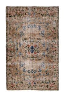 Bohemian Handwoven Oushak Rug - Thumbnail