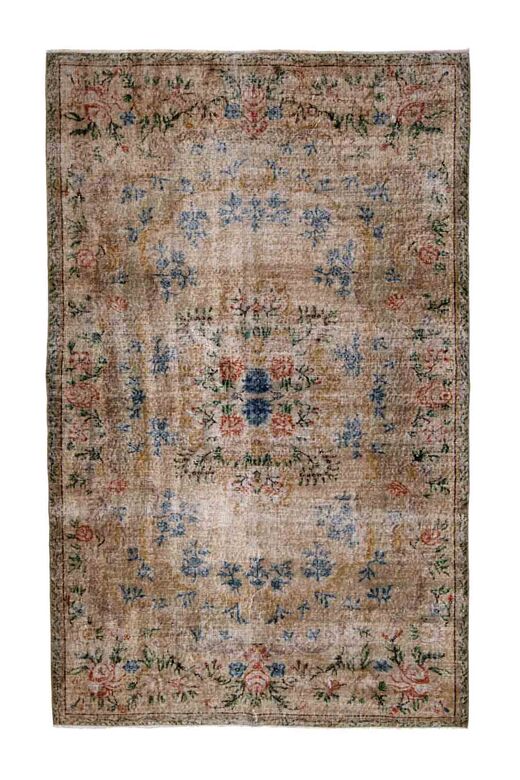 Bohemian Handwoven Oushak Rug