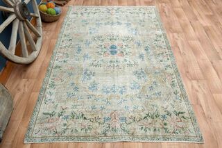 Bohemian Handwoven Oushak Rug - Thumbnail