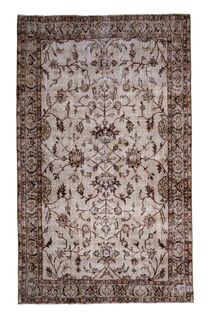 Floral Pattern Turkish Rug - Thumbnail