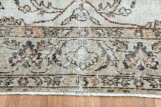 Floral Pattern Turkish Rug - Thumbnail