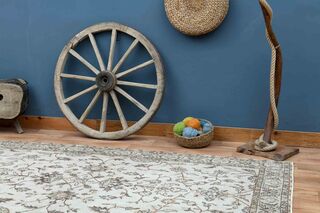 Floral Pattern Turkish Rug - Thumbnail