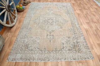 Tribal Antique Turkish Area Rug - Thumbnail