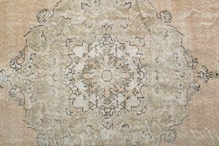 Tribal Antique Turkish Area Rug - Thumbnail