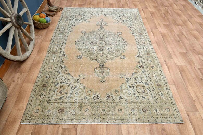 Wool Vintage Turkish Rug