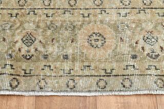 Wool Vintage Turkish Rug - Thumbnail