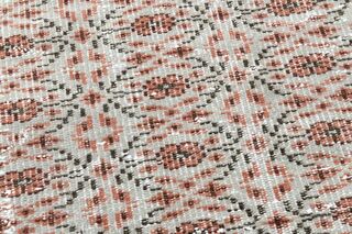 Minimalist Details Vintage Turkish Rug - Thumbnail