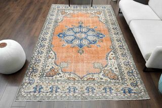 Special Vintage Oushak Rug - Thumbnail